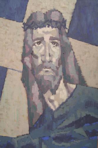 1967-2-KRISTO-54x81-Oleoa-oihalean.-Segurako-Zireneo-pasoko-Kristo