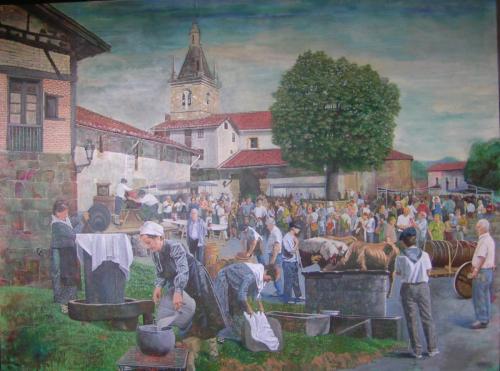 2024-1-ZERAINGO-FERI-EKOLOGIKOA.-Oihala-Akriliko-Olioa.-195-x-146